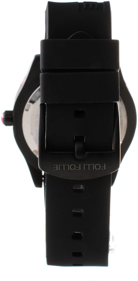 Laikrodis FOLLI FOLLIE WF13Y028ZPP. Kwarcowy, Kolor juoda. Kobieta.