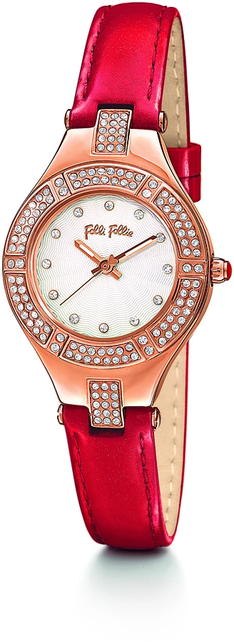 Laikrodis FOLLI FOLLIE WF14B003SSS. Kwarcowy, Kolor balta. Kobieta.