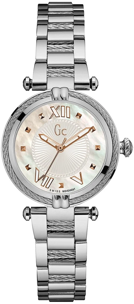 Guess Laikrodis GC Y18001L1. Kwarcowy, Kolor Pearl mother. Kobieta.