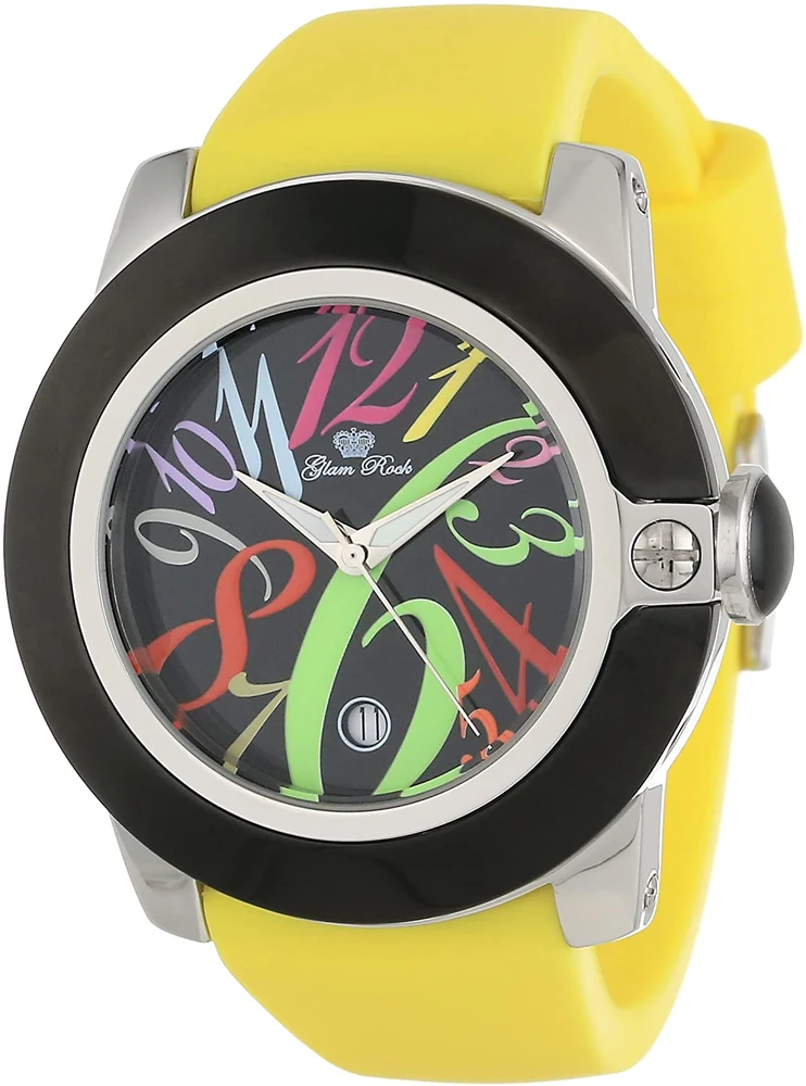 Laikrodis GLAM ROCK GR32036. Kwarcowy, Kolor juoda. Kobieta.