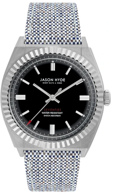 Laikrodis JASON HYDE JH10002. Kwarcowy, Kolor juoda. Mężczyzna.