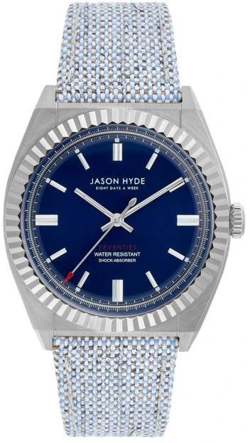 Laikrodis JASON HYDE JH10004. Kwarcowy, Kolor mėlyna. Mężczyzna.