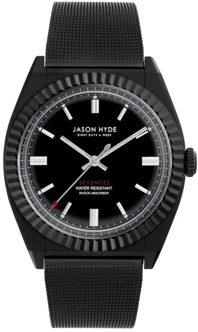 Laikrodis JASON HYDE JH10009. Kwarcowy, Kolor juoda. Mężczyzna.