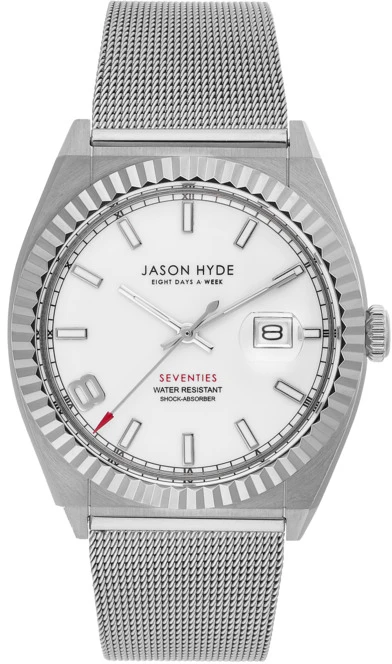 Laikrodis JASON HYDE JH30003. Kwarcowy, Kolor balta. Mężczyzna.
