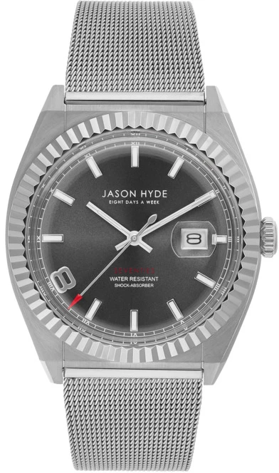 Laikrodis JASON HYDE JH30004. Kwarcowy, Kolor sidabrinė. Mężczyzna.