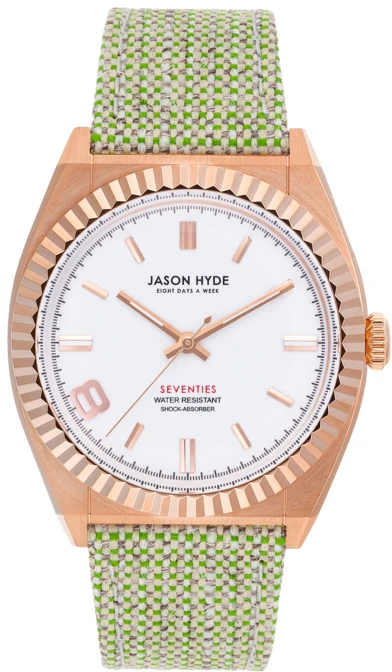 Laikrodis JASON HYDE JH20011. Kwarcowy, Kolor balta. Kobieta.