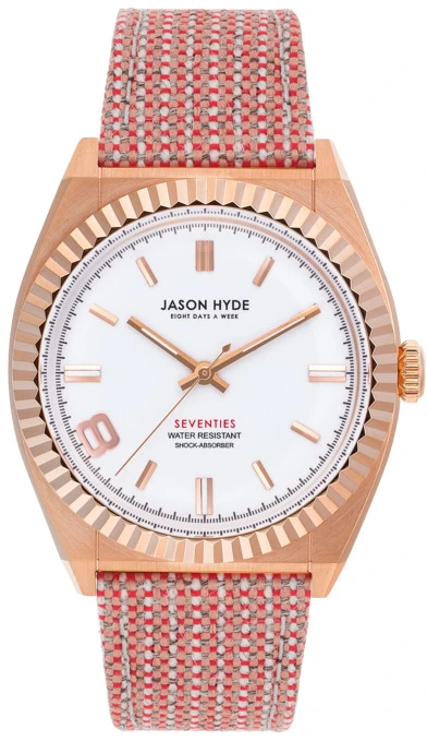 Laikrodis JASON HYDE JH20012. Kwarcowy, Kolor balta. Kobieta.