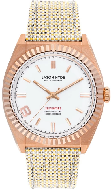 Laikrodis JASON HYDE JH20013. Kwarcowy, Kolor balta. Kobieta.