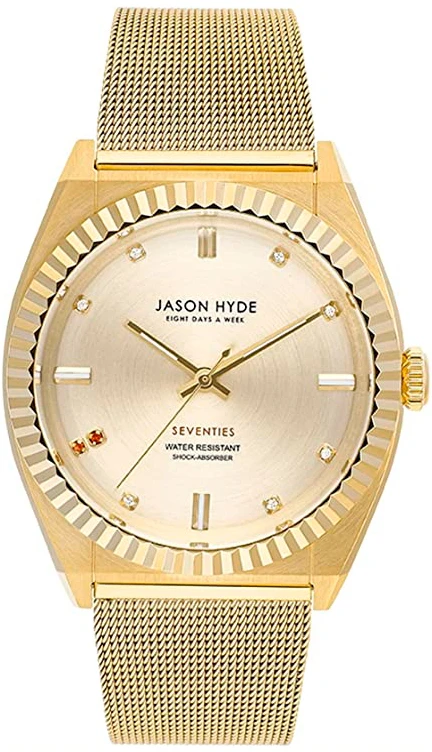 Laikrodis JASON HYDE JH20022. Kwarcowy, Kolor auksinė. Kobieta.