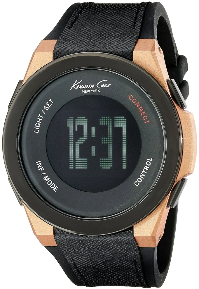 Laikrodis KENNETH COLE 10022939. Kwarcowy, Kolor juoda. Mężczyzna.