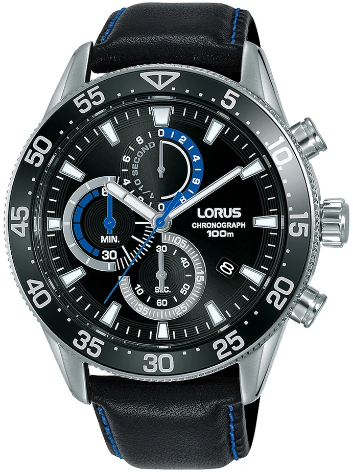 Laikrodis LORUS RM343FX9. Kwarcowy, Kolor juoda. Mężczyzna.