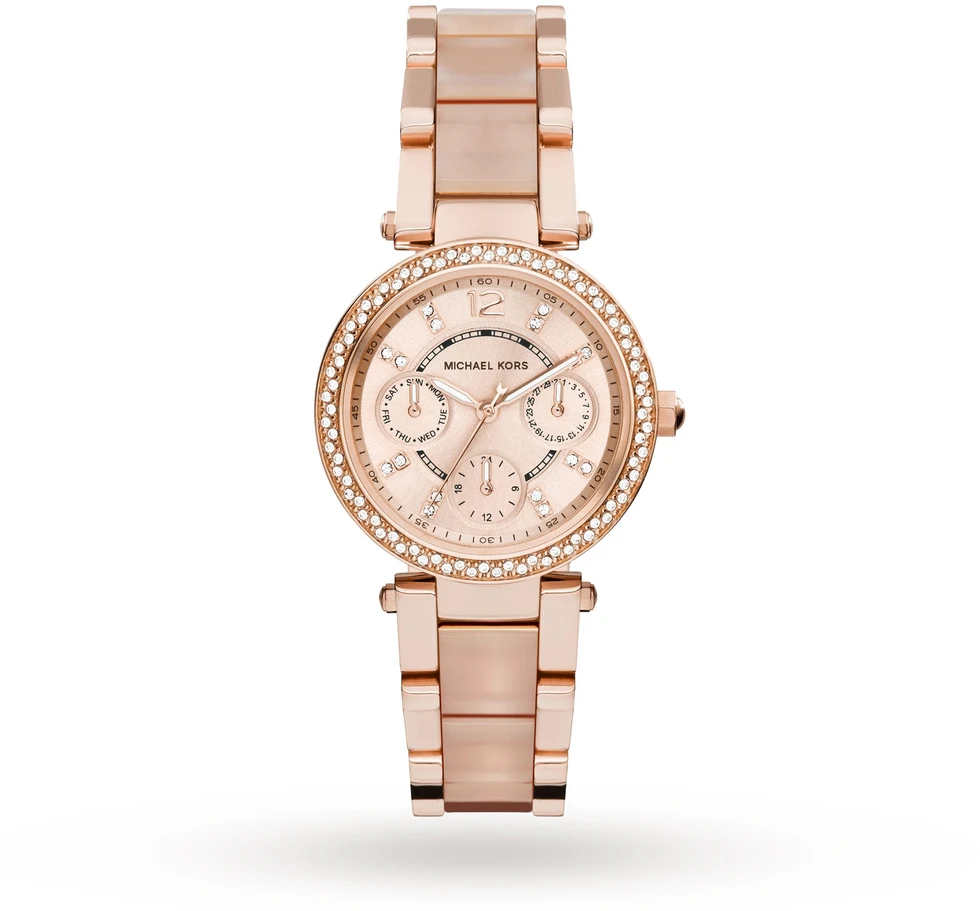 Laikrodis MICHAEL KORS MK6110. Kwarcowy, Kolor rožinė. Kobieta.
