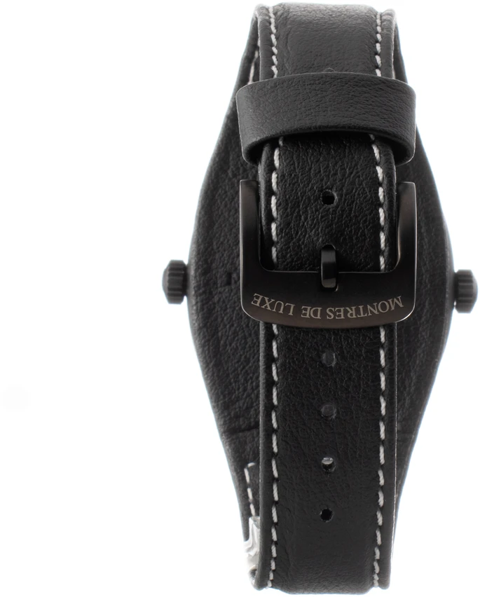 Laikrodis MONTRES DE LUXE 09BK-3003. Kwarcowy, Kolor juoda. Unisex.
