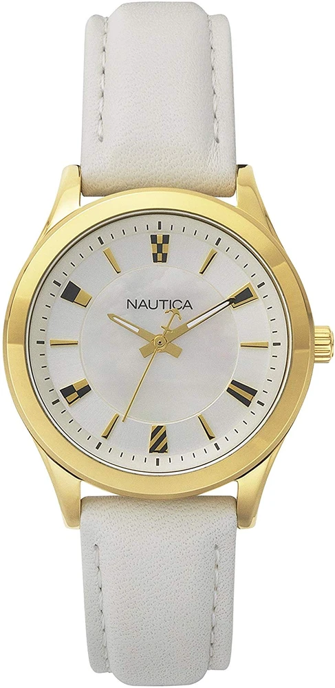 Laikrodis NAUTICA NAPVNC001. Kwarcowy, Kolor balta. Kobieta.