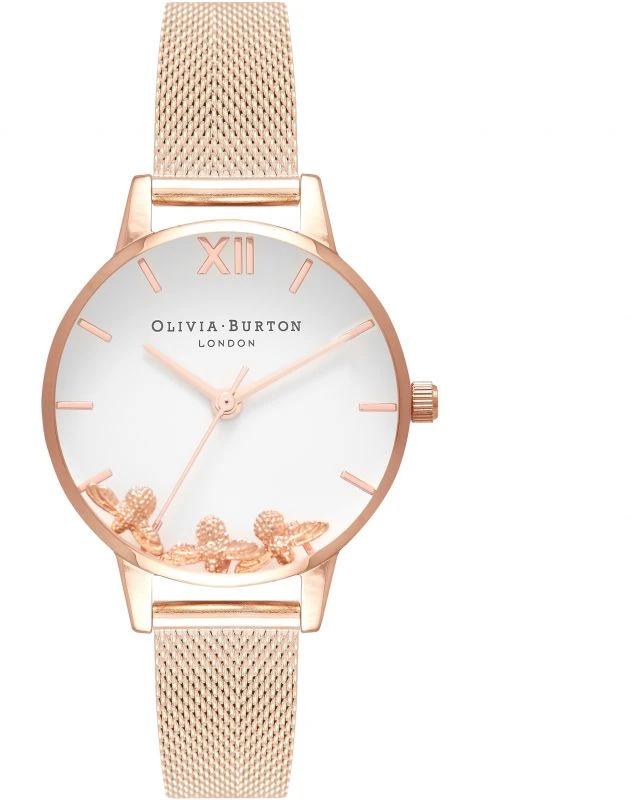 Laikrodis OLIVIA BURTON OB16CH01. Kwarcowy, Kolor balta. Kobieta.