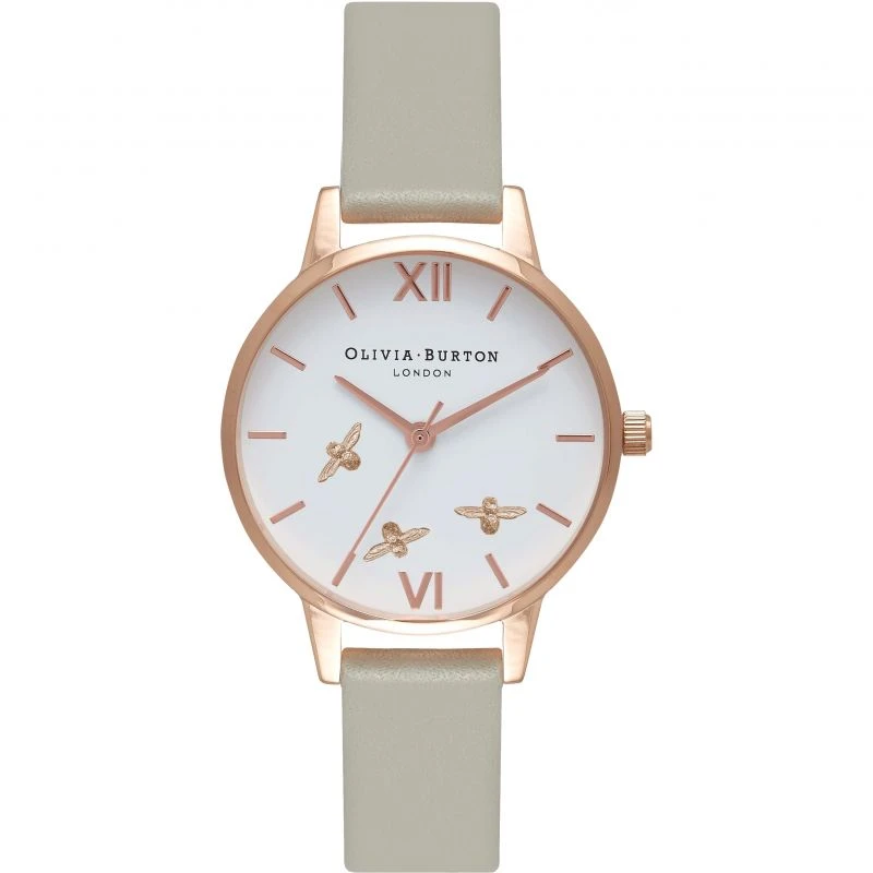 Laikrodis OLIVIA BURTON OB16CH03. Kwarcowy, Kolor balta. Kobieta.