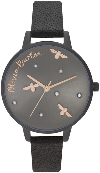 Laikrodis OLIVIA BURTON OB16PQ02. Kwarcowy, Kolor juoda. Kobieta.