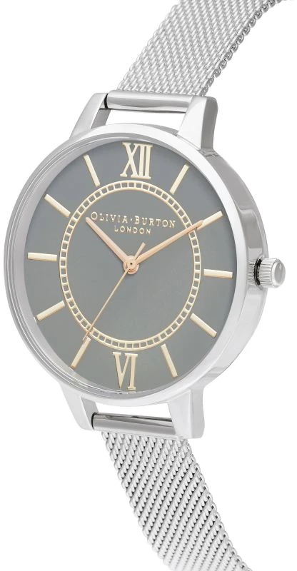 Laikrodis OLIVIA BURTON OB16WD86. Kwarcowy, Kolor pilka. Kobieta.