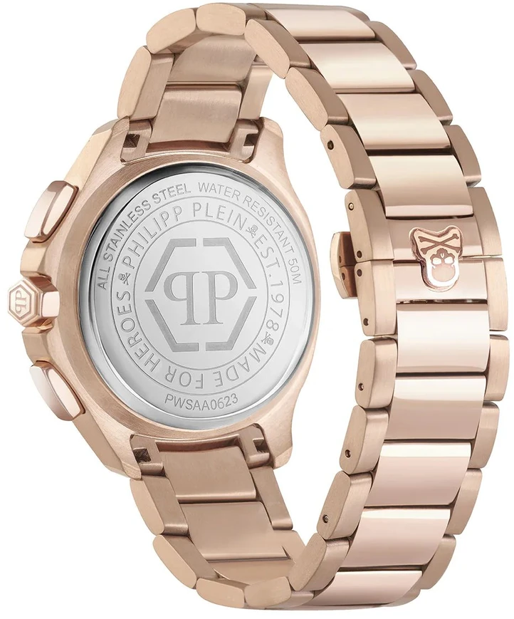 Laikrodis PHILIPP PLEIN PWSAA0623. Kwarcowy, Kolor ruda. Mężczyzna.