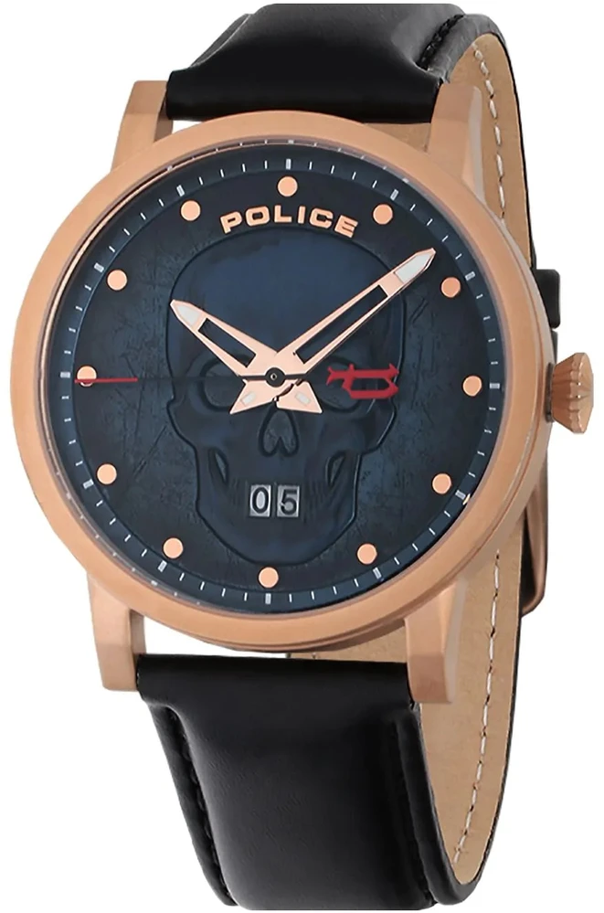 Laikrodis POLICE PL15404JSR.03. Kwarcowy, Kolor mėlyna. Mężczyzna.