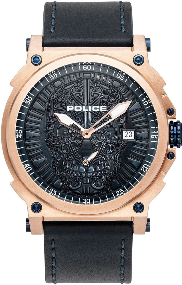 Laikrodis POLICE PL15728JSR.03. Kwarcowy, Kolor juoda. Mężczyzna.