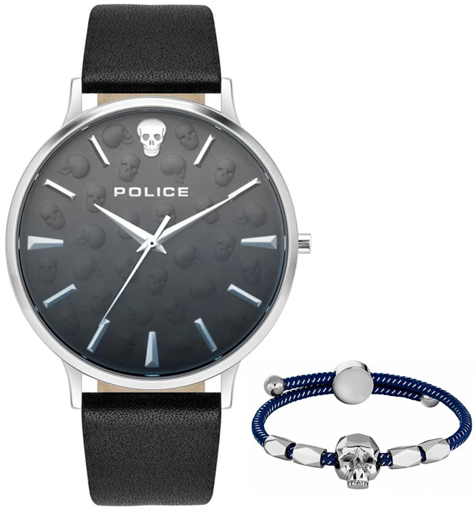 Laikrodis POLICE PLTASM2SET20. Kwarcowy, Kolor juoda. Mężczyzna.