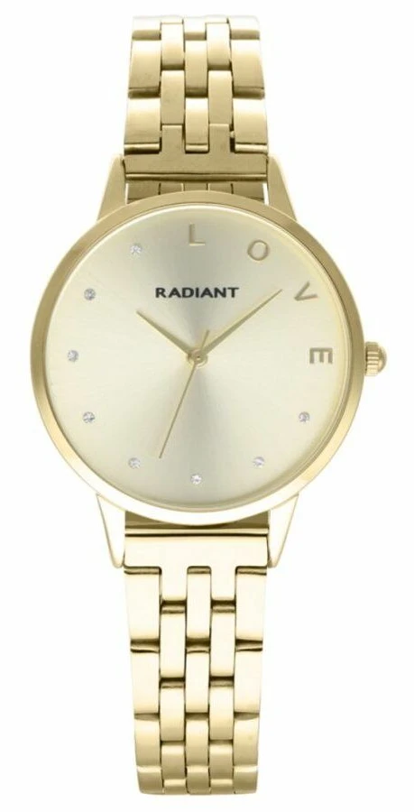 Laikrodis RADIANT RA609202PT. Kwarcowy, Kolor auksinė. Kobieta.