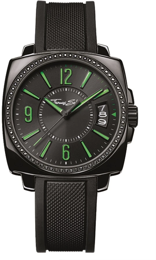 Laikrodis THOMAS SABO WA0106-208-20. Kwarcowy, Kolor juoda. Mężczyzna.