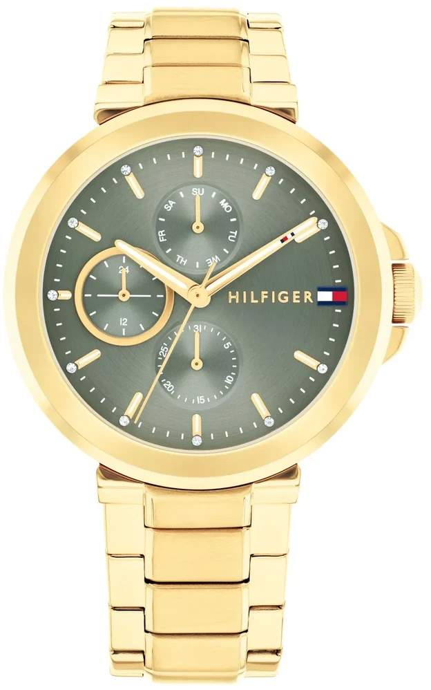 Laikrodis TOMMY HILFIGER 1782755. Kwarcowy, Kolor žalia. Kobieta.