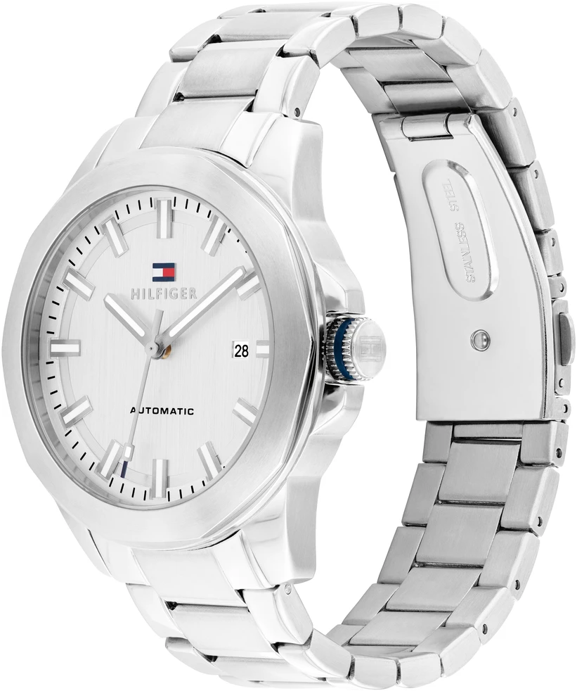 Laikrodis TOMMY HILFIGER 1710695. Automatinis, Balta Spalv. Vyriški.