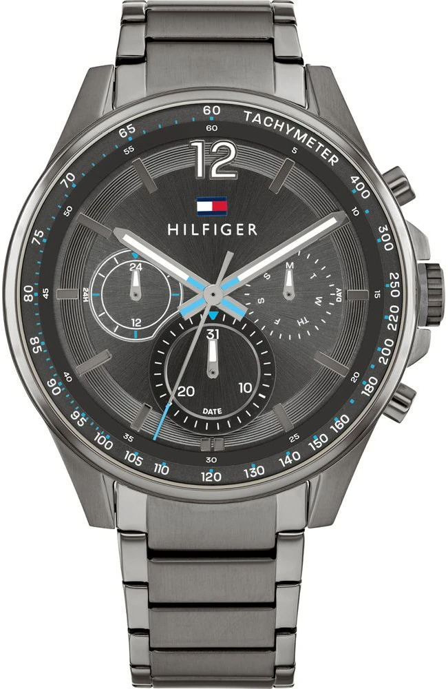 Laikrodis TOMMY HILFIGER 1791975. Kwarcowy, Kolor juoda. Mężczyzna.