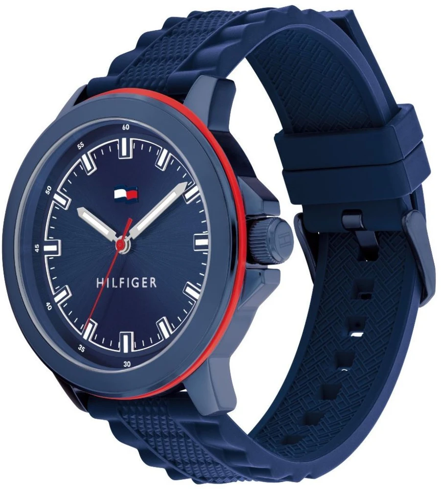 Laikrodis TOMMY HILFIGER 1792022. Kwarcowy, Kolor mėlyna. Mężczyzna.