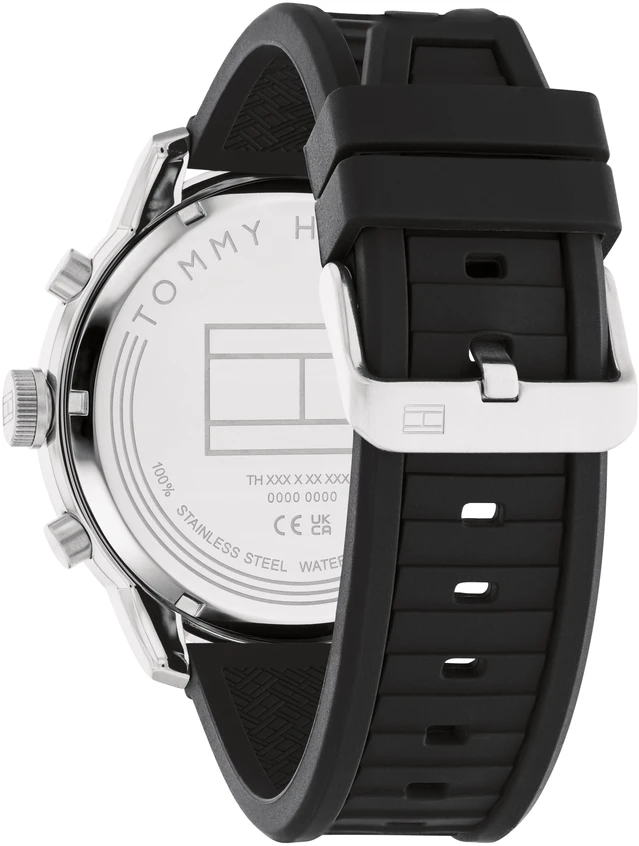 Laikrodis TOMMY HILFIGER 1792074. Kvarcas, Juoda Spalva. Vyriški.