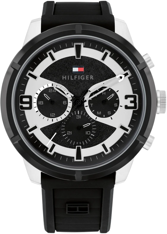 Laikrodis TOMMY HILFIGER 1792074. Kvarcas, Juoda Spalva. Vyriški.