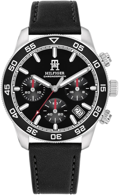 Laikrodis TOMMY HILFIGER 1792162. Kvarcas, Juoda Spalva. Vyriški.