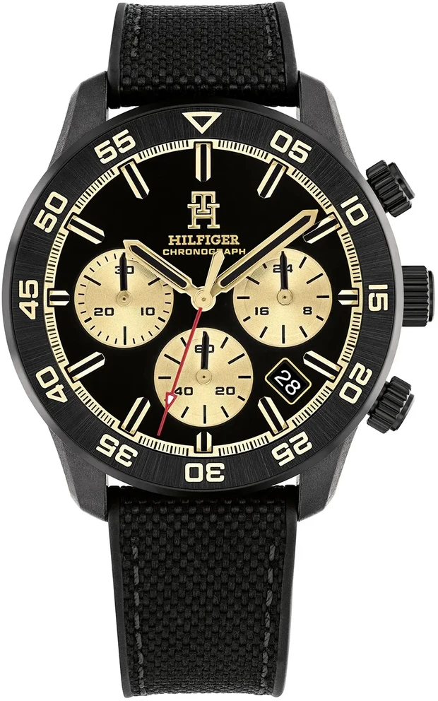 Laikrodis TOMMY HILFIGER 1792182. Kvarcas, Juoda Spalva. Vyriški.