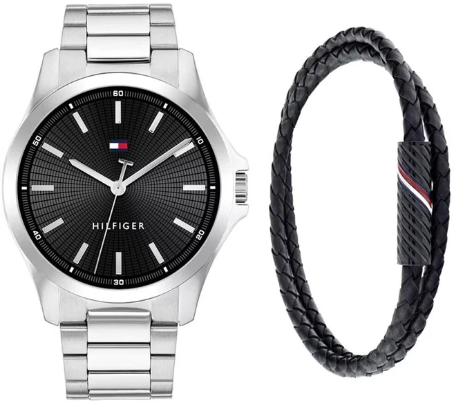 Laikrodis TOMMY HILFIGER 2770191. Kwarcowy, Kolor juoda. Mężczyzna.