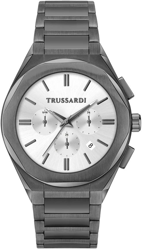 Laikrodis TRUSSARDI R2453156003. Kwarcowy, Kolor balta. Mężczyzna.