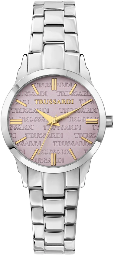 Laikrodis TRUSSARDI R2453141508. Kvarcinis, Spalva: VIOLETINĖ. SPAUSDINTA. Moteriškas.