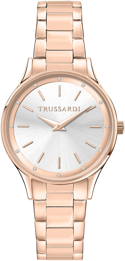 Laikrodis TRUSSARDI R2453152510. Kvarcas, Balta Spalva. Moteris.