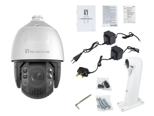 Level One IP kamera LevelOne LevelOne IPCam FCS-4072 PTZ32x kupolas lauko 4MP H.265 IR 20W PoE
