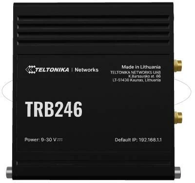 Maršrutizatorius Teltonika | Pramoninis 4G IoT šliuzas | TRB246 | 10/100 Mbit/s | Mesh palaikymas: ne | MU-MiMO: ne | 4G