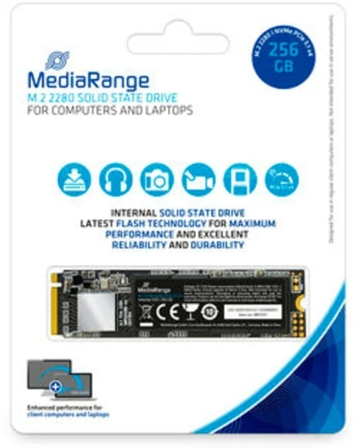 MediaRange M.2 SSD PCIe 3.1 x4 256GB NVMe vidinis diskas
