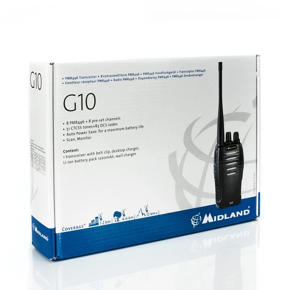 Midland G10pro PMR r/st+pakrov.+bat.