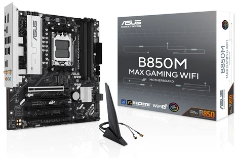 Pagrindinė plokštė ASUS B850M MAX GAMING WIFI