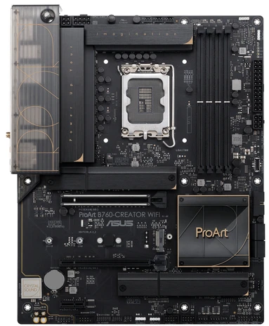 Pagrindinė plokštė ASUS PROART B760-CREATOR WIFI (INTEL,1700,DDR5,ATX)