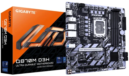 Pagrindinė plokštė Gigabyte Q870M D3H (Q870,S1851,mATX,DDR5