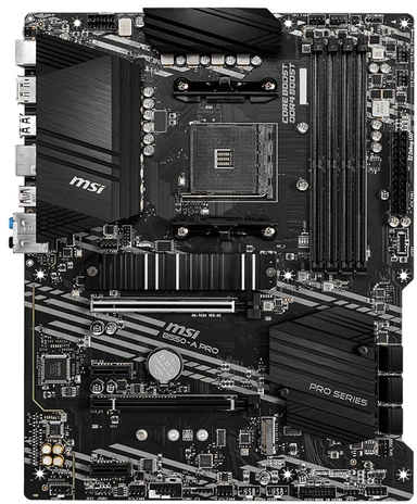 Pagrindinė plokštė MSI Pamatplāksne B550 A-PRO AM4 4DDR4 HDMI/DP M.2 ATX