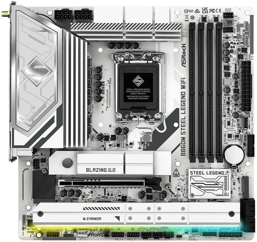 Pagrindinė plokštė ASRock B860M Steel Legend WiFi