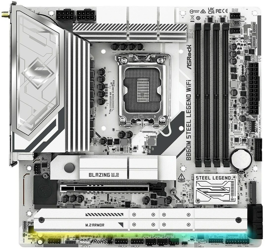 Pagrindinė plokštė ASRock B860M Steel Legend WiFi